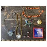 Pins and Necklaces
