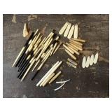 Horse Tooth, Porcupine Quill, Bone and Horn