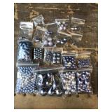 Purple metallic beads