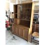 Mid-Century Modern Cabinet with Glass Doors