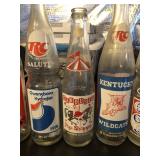 Vintage Bottles and Carrier