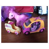 My Little Pony and Two Vehicles