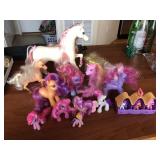 My Little Ponies and Two Horses