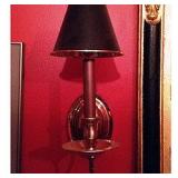 Black/Gold Wall Sconces (2)
