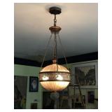 Copper & Glass Chandelier
