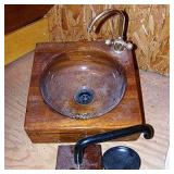 Wooden sink and Faucet set