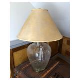 Round Clear Glass Lamp