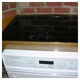 White Oven with Black Cook Top