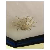 Gold Lattice Bowl Light Fixture