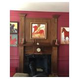 Fireplace Surround (red room)