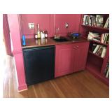 Wet Bar with New Fridge