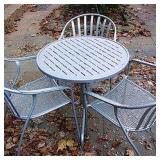 4 Metal Patio Table and Chair Sets