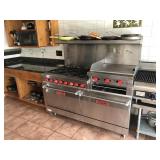 Vulcan 6 Burner Range, Double Broiler