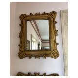 Square Gold Mirror matches lot 61