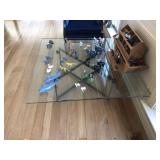 Square Glass Top Coffee Table