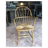 Windsor Back Rush Bottom Arm Chair