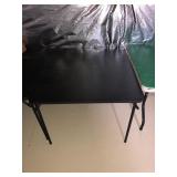 3 Black Folding Tables