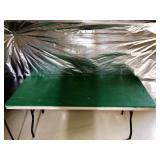 Large Folding Table
Top Painted Green...6 feet