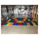 Playroom Mat made from interlocking foam pieces