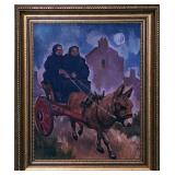 Two Women & a Donkey Cart