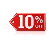Get 10% off your purchases in this auction!