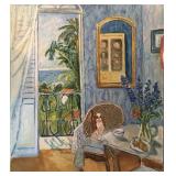 Dog Sitting in Chair (England)