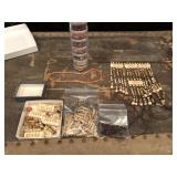 Bone Beads, 19th Century Persian Cloissone Pins