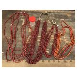 Large lot of White Hearts Latin Trade Beads