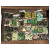 Lot of Green Beads