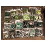 Lot of Green Beads