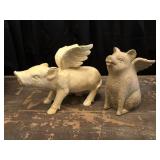 Two Flying Pigs