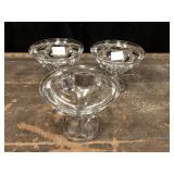 Theree Heisey Glass Pieces