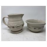 Two Pieces of Longaberger Pottery