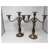 Beautiful Wallace Baroque Candleabras