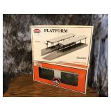 HO Scale Platform and Lionel O-27 Car