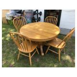 Table with one Leaf and 6 Chairs