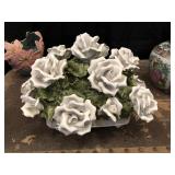 Porcekain and Enamel Flowers