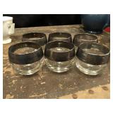 6 Silver Rimmed Glasses