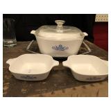 Three Pieces of Corningware