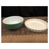 Pyrex Bowl and Tart Pan