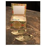 Small Brass Shoes from India