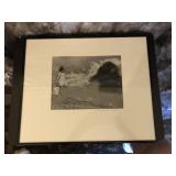 Framed Photo of Girl and Landscape