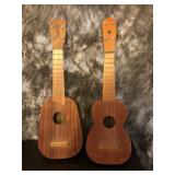 2 Ukeleles. One is from Hawaii