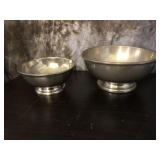 Two Stieff Pewter Bowls