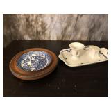 Candle Holder and Plate