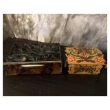 Two Decorative Wood Boxes