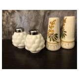 Two Pairs of Salt and Pepper Shakers