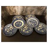 7 Antique Blue Willow Pieces