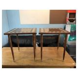 Two Mid Century End Tables