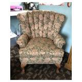 Floral Wingback Chair in Nice Condition